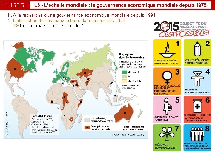 HIST 3 L 3 - L’échelle mondiale : la gouvernance économique mondiale depuis 1975