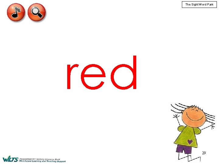 The Sight Word Park red 29 