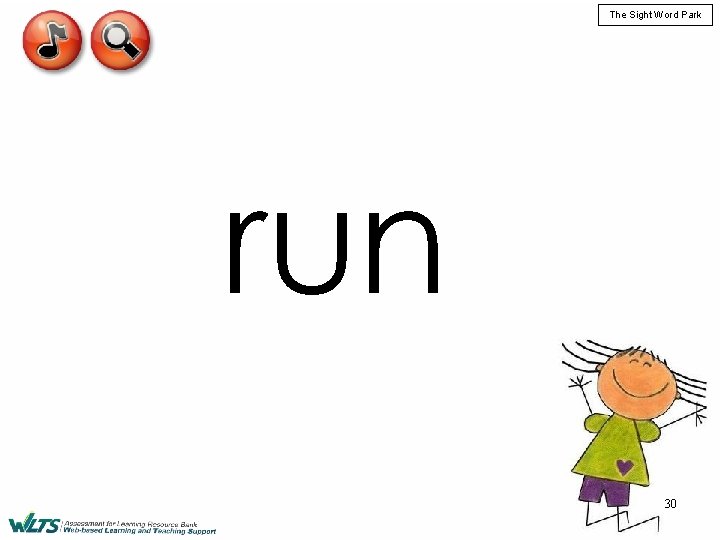 The Sight Word Park run 30 