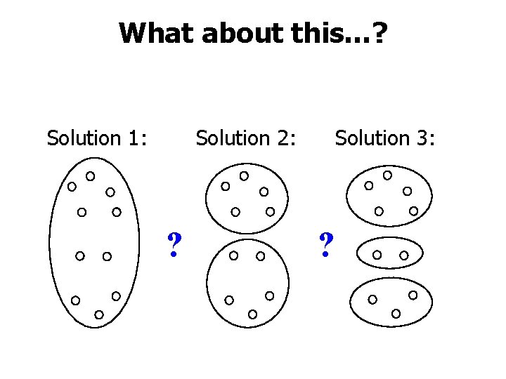 What about this…? Solution 2: Solution 1: ? Solution 3: ? 