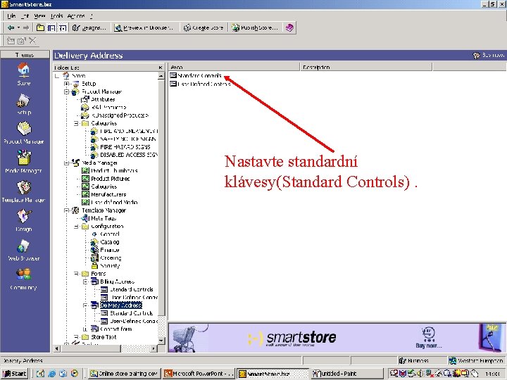 Nastavte standardní klávesy(Standard Controls). 