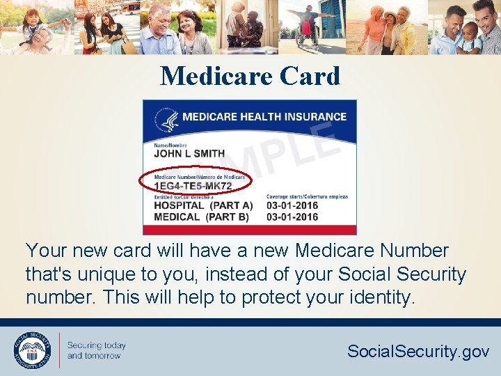 Medicare Card Your new card will have a new Medicare Number that's unique to