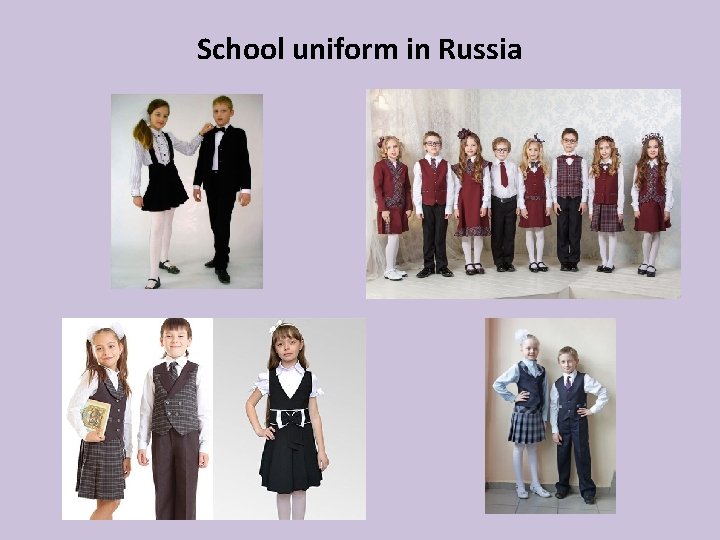 School uniform in Russia 