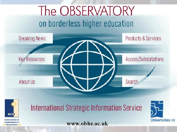 www. obhe. ac. uk 