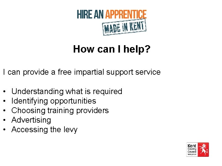 How can I help? I can provide a free impartial support service • •