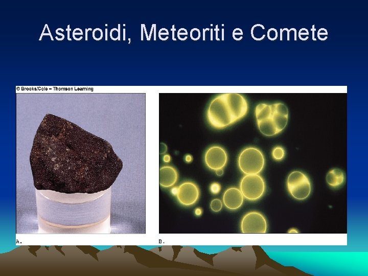 Asteroidi, Meteoriti e Comete 