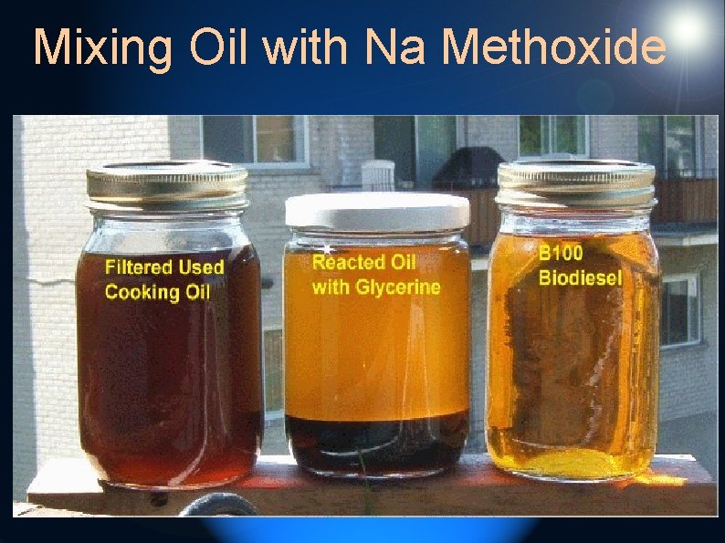 Mixing Oil with Na Methoxide 
