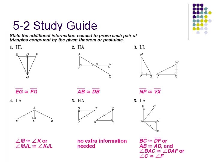 5 -2 Study Guide 