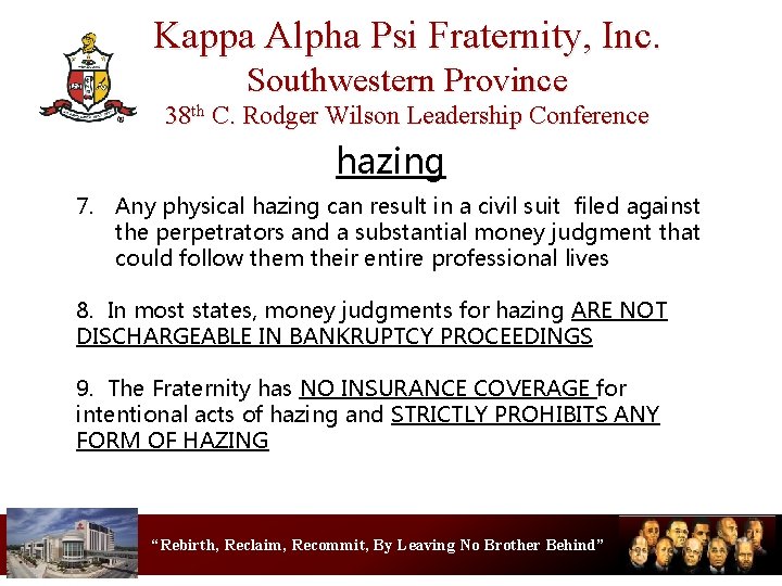 Kappa Alpha Psi Fraternity, Inc. Southwestern Province 38 th C. Rodger Wilson Leadership Conference