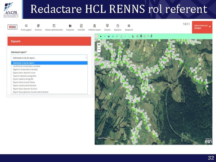 Redactare HCL RENNS rol referent 32 