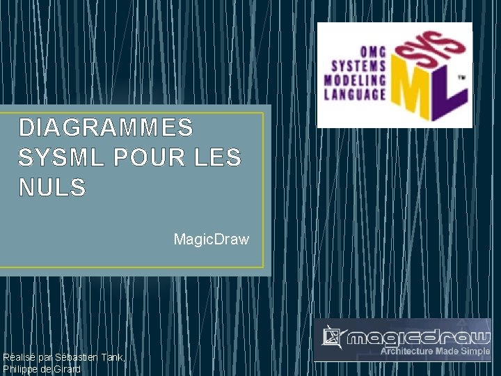 DIAGRAMMES SYSML POUR LES NULS Magic. Draw Réalisé par Sébastien Tank, Philippe de Girard