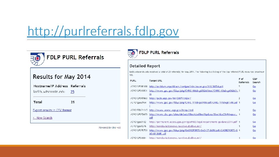 http: //purlreferrals. fdlp. gov 