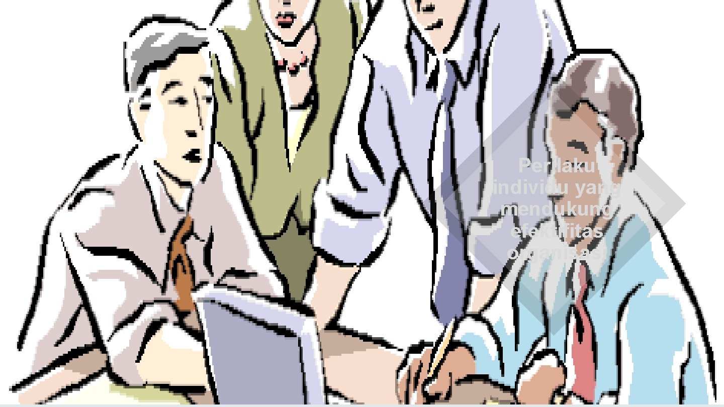 Perilaku individu yang mendukung efektifitas organisasi 