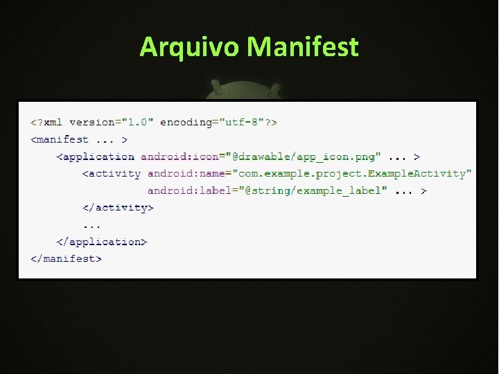 Arquivo Manifest 