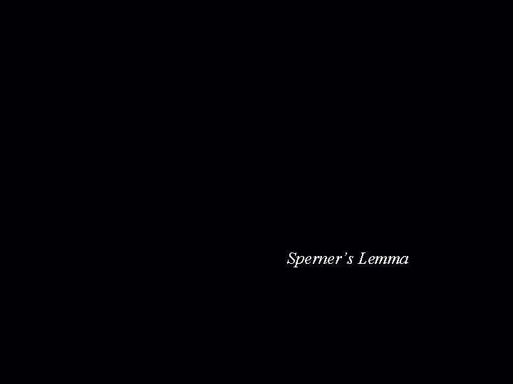 Sperner’s Lemma 