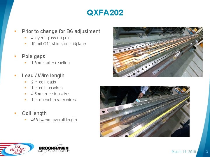 QXFA 202 § Prior to change for B 6 adjustment § § § Pole