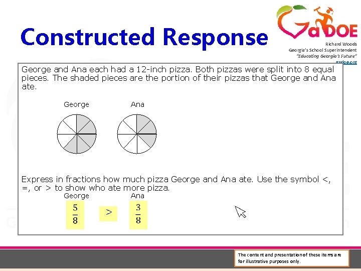 Constructed Response Richard Woods Georgia’s School Superintendent “Educating Georgia’s Future” gadoe. org George and