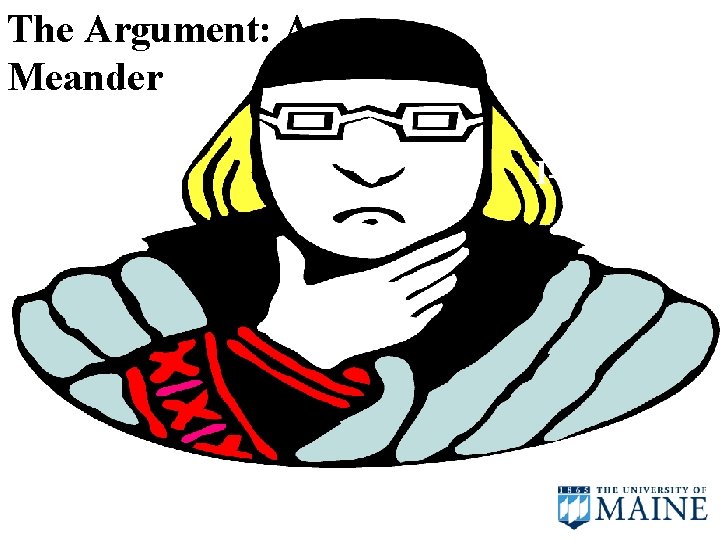 The Argument: A Meander #1 S. D. as I-G. Equity 