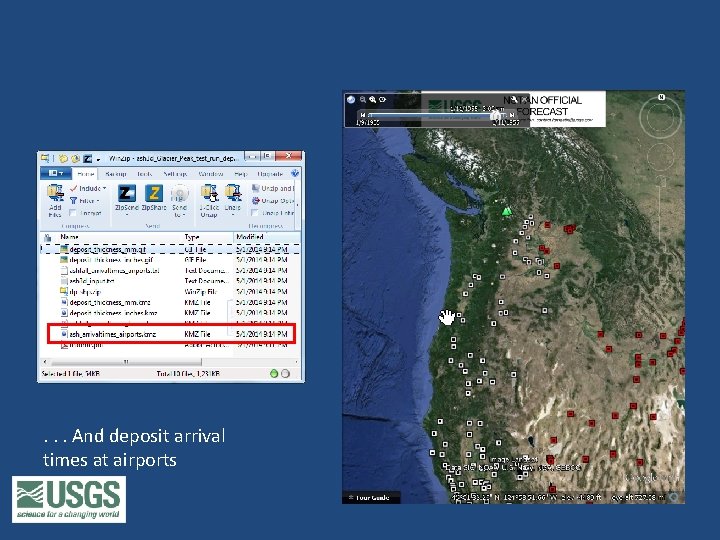 . . . And deposit arrival times at airports 