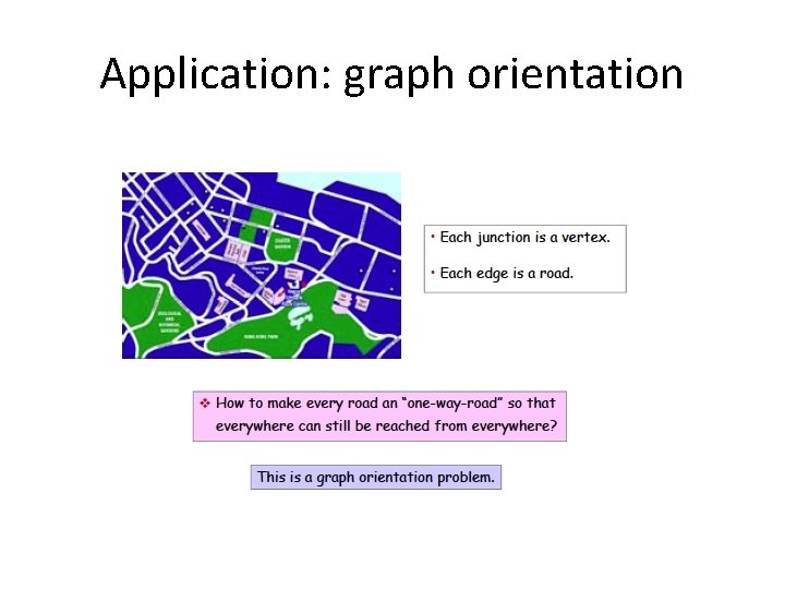 Application: graph orientation 