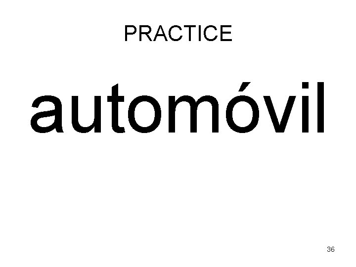PRACTICE automóvil 36 