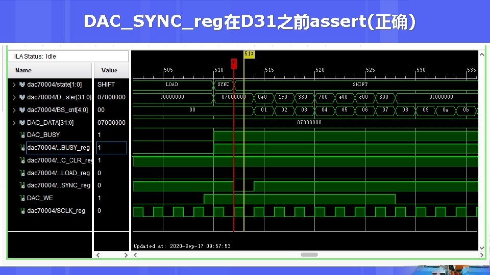 DAC_SYNC_reg在D 31之前assert(正确) 