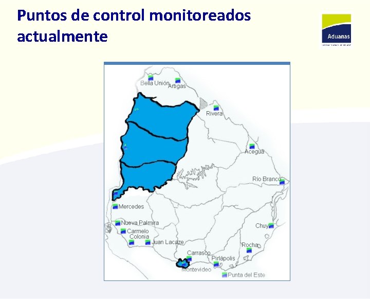 Puntos de control monitoreados actualmente 