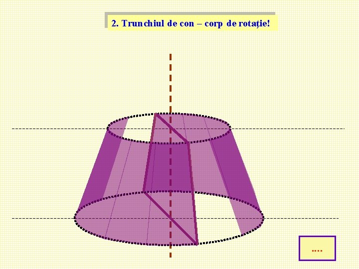 2. Trunchiul de con – corp de rotaţie! . . 2. Trunchiul de con – corp de rotaţie! . .