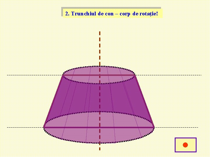 2. Trunchiul de con – corp de rotaţie! • 