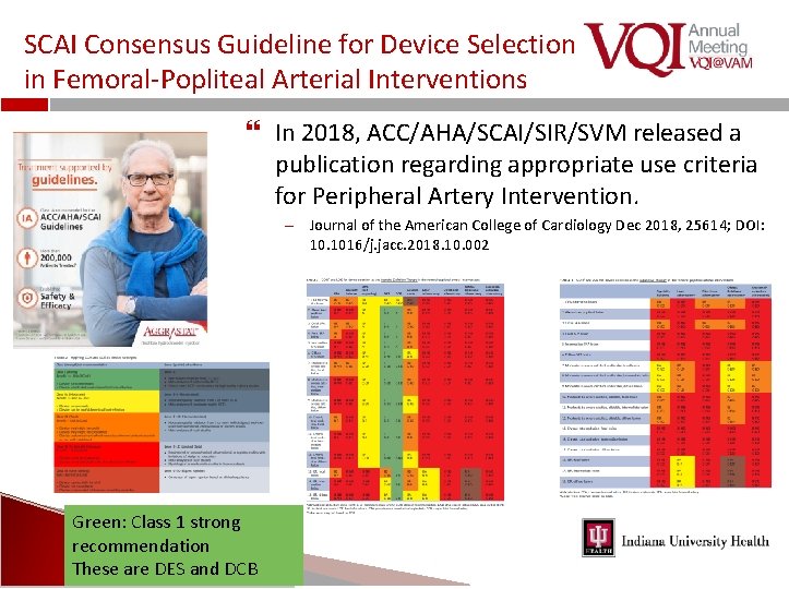 SCAI Consensus Guideline for Device Selection in Femoral‐Popliteal Arterial Interventions In 2018, ACC/AHA/SCAI/SIR/SVM released