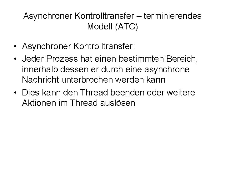 Real Time Java Seminar Asynchrone Ereignisse und Asynchroner