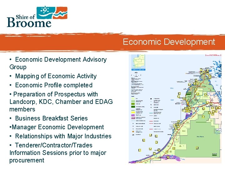 Economic Development • Economic Development Advisory Group • Mapping of Economic Activity • Economic
