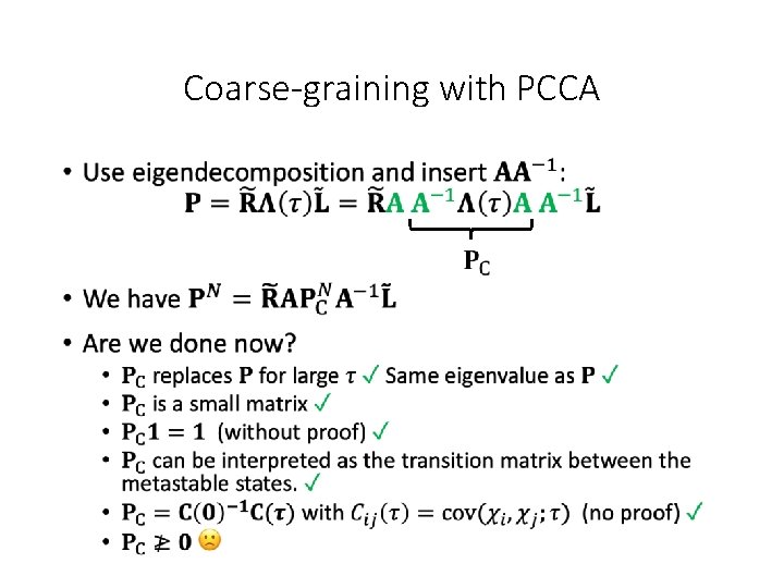 Coarse-graining with PCCA • 