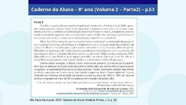 Caderno do Aluno – 8º ano (Volume 2 – Parte 2) – p. 53