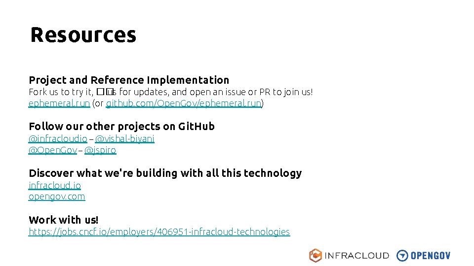 Resources Project and Reference Implementation Fork us to try it, �� us for updates,