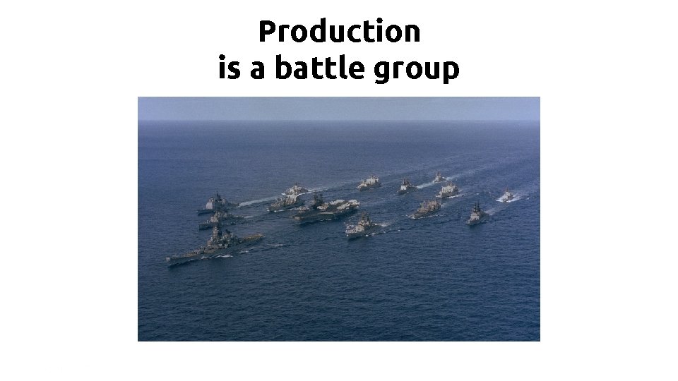 Production is a battle group | 11 