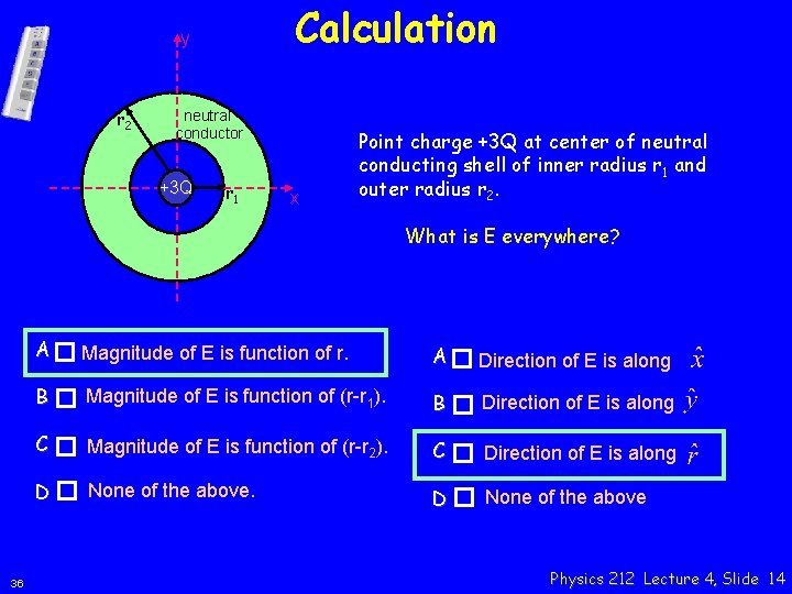 Calculation y r 2 neutral conductor +3 Q r 1 x Point charge +3