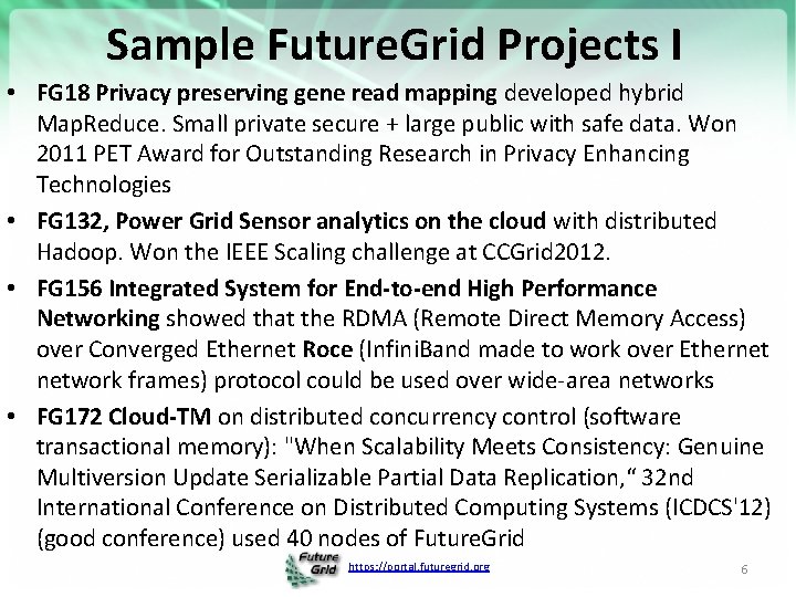 Future Grid Computing Testbed as a Service for