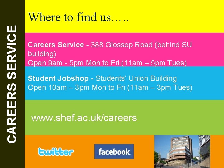The Careers Service. CAREERS SERVICE Where to find us…. . 10/26/2021 Careers Service -