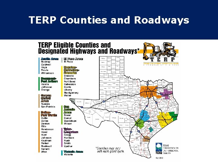 TERP Counties and Roadways 