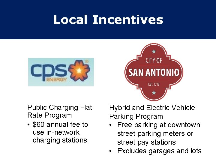 Local Incentives Public Charging Flat Rate Program • $60 annual fee to use in-network