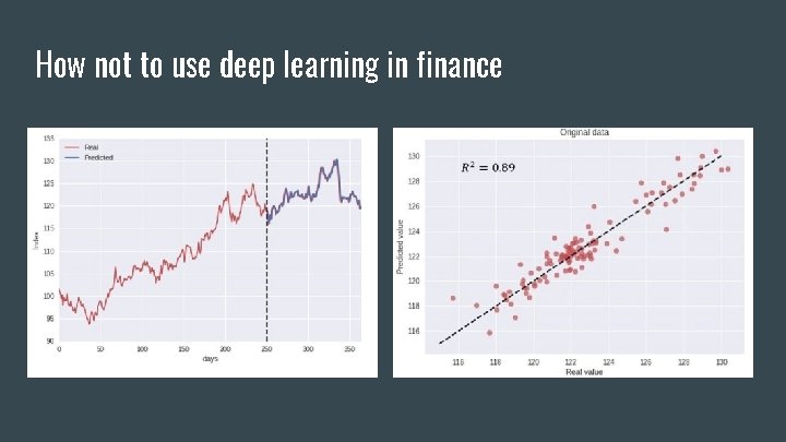 How not to use deep learning in finance 