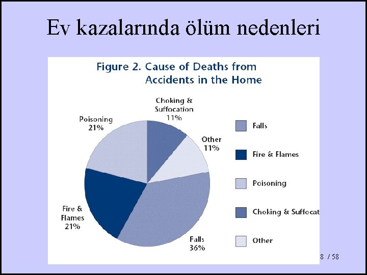 Ev kazalarında ölüm nedenleri 8 / 58 