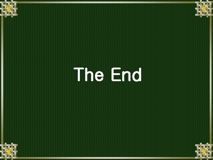 The End 