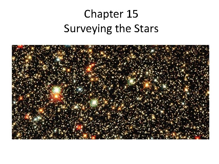 Chapter 15 Surveying the Stars 