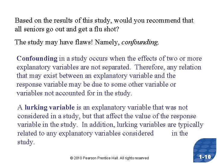 Based on the results of this study, would you recommend that all seniors go