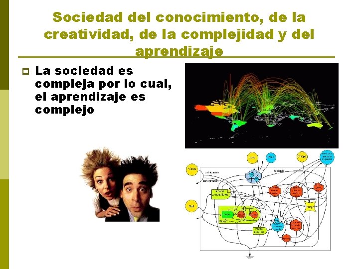 Sociedad del conocimiento, de la creatividad, de la complejidad y del aprendizaje p La