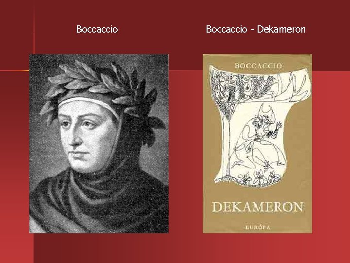 Boccaccio Dekameron 