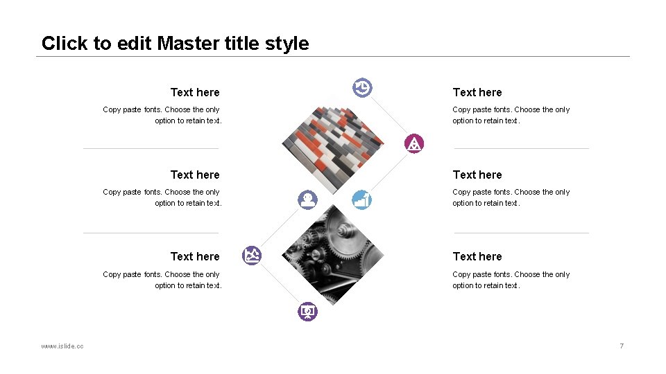 Click to edit Master title style Text here Copy paste fonts. Choose the only
