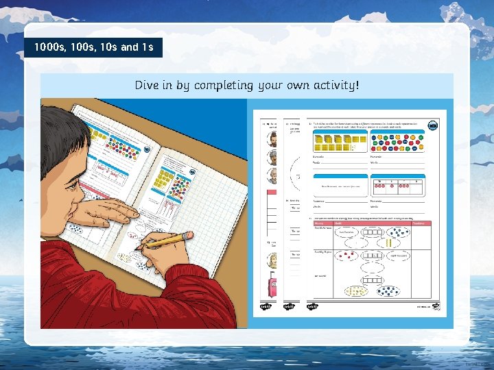 1000 s, 10 s and 1 s Dive in by completing your own activity!